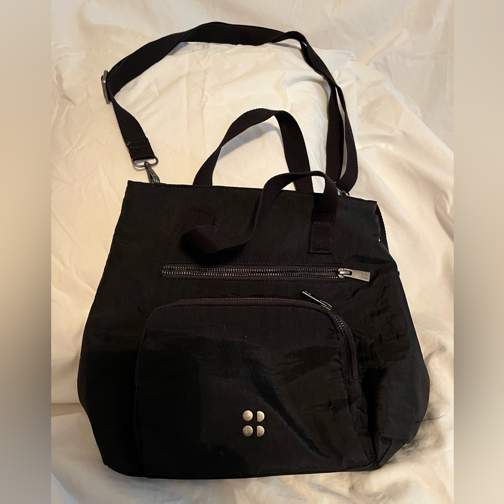 Sweaty Betty nylon black crossbody bag